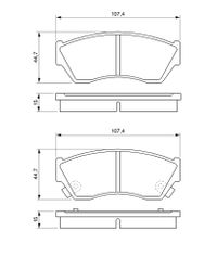 BOSCH Bremsbelagsatz, Scheibenbremse, Art.-Nr. 0 986 493 340