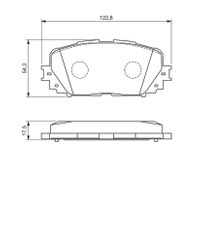 BOSCH Bremsbelagsatz, Scheibenbremse, Art.-Nr. 0 986 494 196