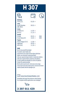 BOSCH Wischblatt "Rear", Art.-Nr. 3 397 011 429