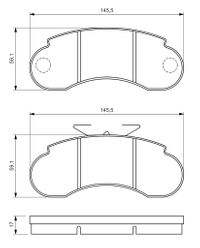BOSCH Bremsbelagsatz, Scheibenbremse, Art.-Nr. 0 986 460 947