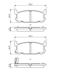 BOSCH Bremsbelagsatz, Scheibenbremse, Art.-Nr. 0 986 494 226