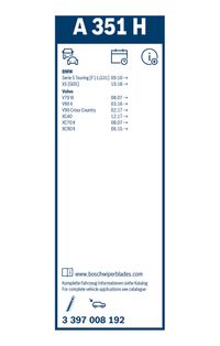 BOSCH Wischblatt "Rear Aerotwin", Art.-Nr. 3 397 008 192