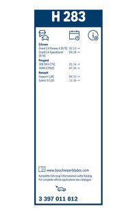 BOSCH Wischblatt "Rear", Art.-Nr. 3 397 011 812