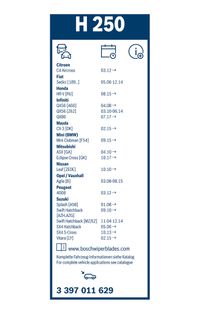 BOSCH Wischblatt "Rear", Art.-Nr. 3 397 011 629