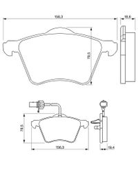 BOSCH Bremsbelagsatz, Scheibenbremse, Art.-Nr. 0 986 424 780