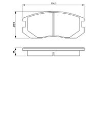 BOSCH Bremsbelagsatz, Scheibenbremse, Art.-Nr. 0 986 460 980