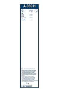 BOSCH Wischblatt "Rear Aerotwin", Art.-Nr. 3 397 008 997