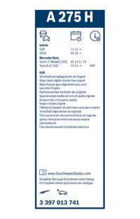 BOSCH Wischblatt "Rear Aerotwin", Art.-Nr. 3 397 013 741