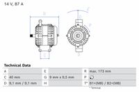 BOSCH Generator, Art.-Nr. 0 986 042 720