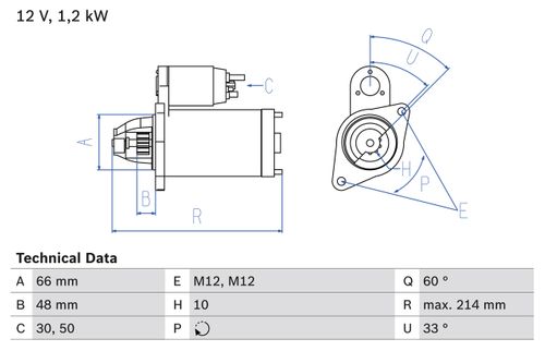 BOSCH Starter, Art.-Nr. 0 986 022 430