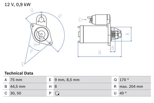 BOSCH Starter, Art.-Nr. 0 986 023 520