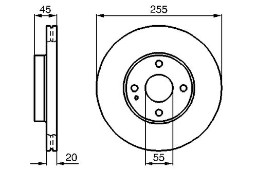 BOSCH Bremsscheibe, Art.-Nr. 0 986 478 996