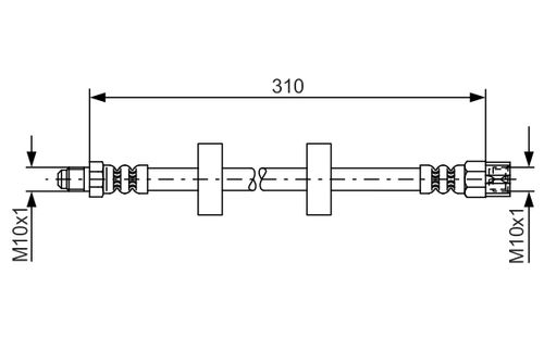 BOSCH Bremsschlauch, Art.-Nr. 1 987 476 217