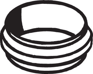 BOSAL Dichtung, Abgasrohr 256092 für Mercedes