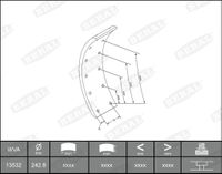 BERAL Bremsbelagsatz, Trommelbremse, Art.-Nr. KBL13020.0-1561