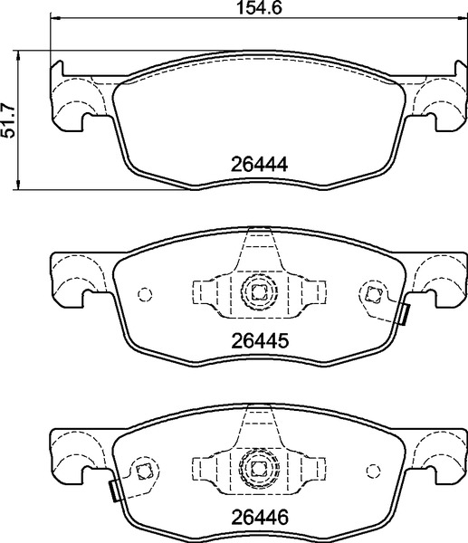 BREMBO Bremsbeläge Vorne für Toyota Aygo Yaris ab 06.18 04465K0010 04465K0000 - Bild 7