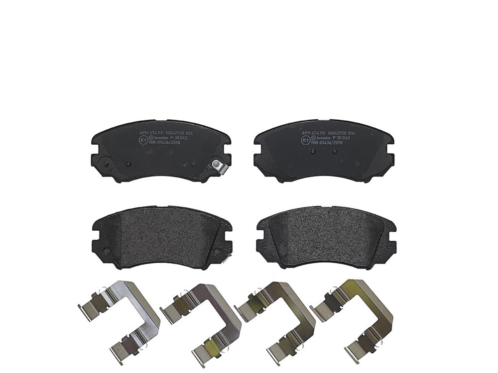 Für BREMBO KLOCKI SZCZEKI CYLINDERKI P 30 043 BRAKE PADS FRONT 132X60 - Bild 3