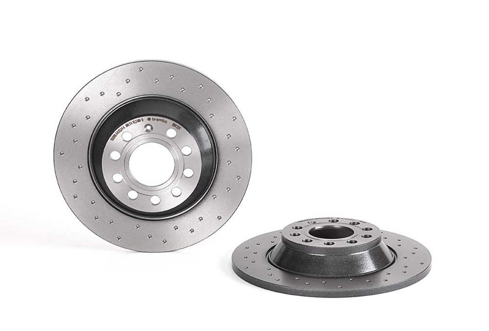 Brembo 08.8843.2X Xtra UV-beschichteter massiver gebohrter Bremsrotor für Audi/Audi (FAW) OE# 4F0615601E - Bild 7