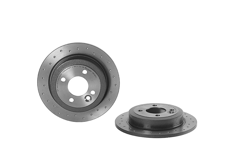 Brembo Bremsscheibe Hinterachse Voll [Hersteller-Nr. 08.9163.1X] für Mini - Bild 7