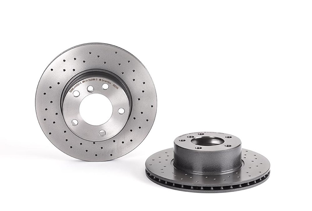 2x Bremsscheibe gelocht/innenbel. 09.6924.1X BREMBO für BMW 5 5 Touring - Bild 5