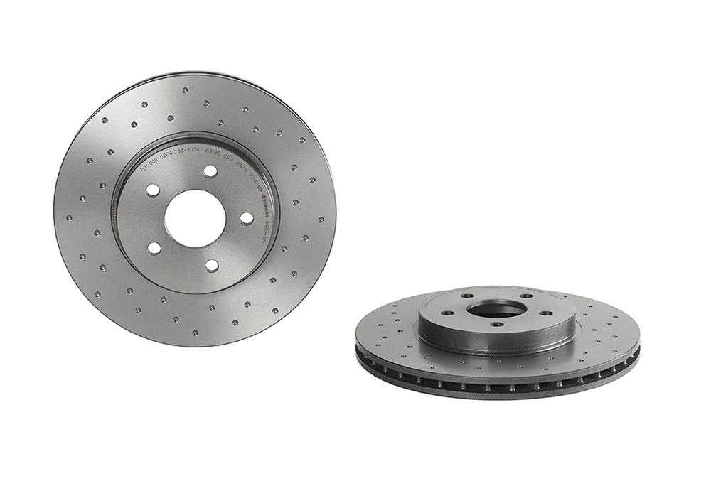 2x Bremsscheibe gelocht/innenbel. 09.8665.1X BREMBO für FORD JAGUAR - Bild 6