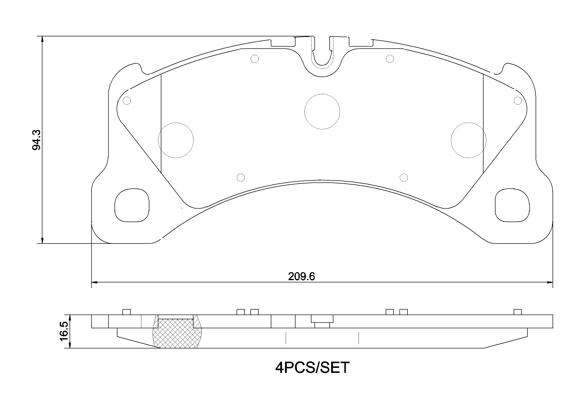 Für BREMBO P 65 047 Ham pads. MACAN (95B) 02/14-> /PANAMERA (971) 05/16-12/23 / - Bild 10
