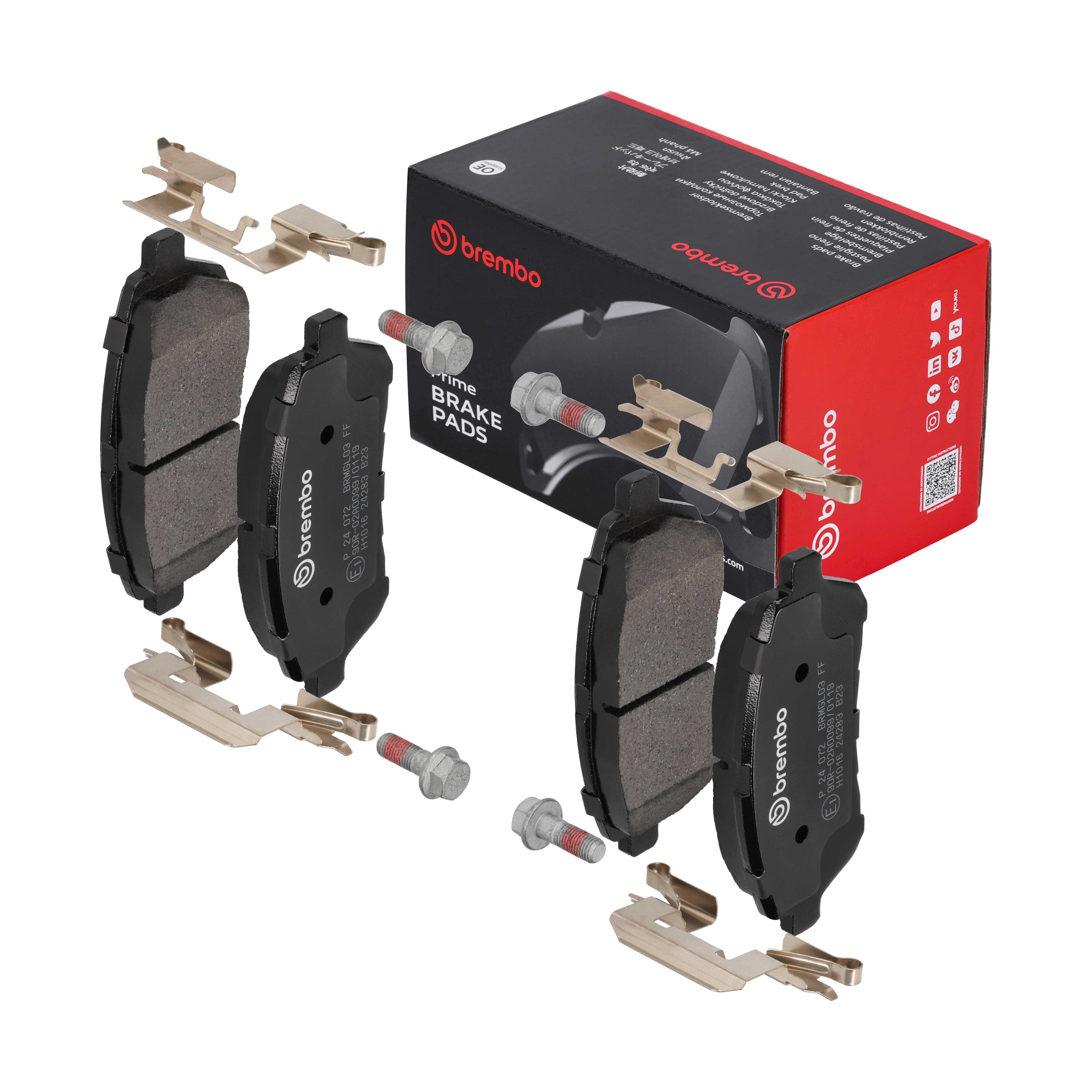 Brembo Bremsbelagsatz, Scheibenbremse "PRIME LINE", Art.-Nr. P 24 072