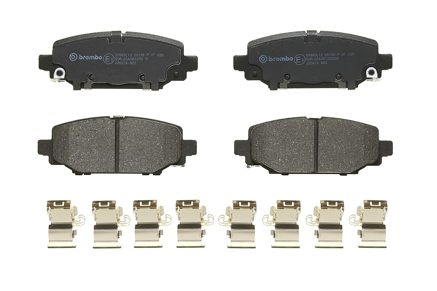 Brembo Bremsbelagsatz, Scheibenbremse P 37 026 Für Jeep