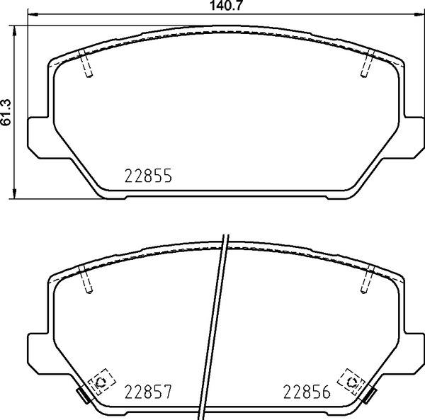 Brembo Bremsbelagsatz, Scheibenbremse [Hersteller-Nr. P30102] für Hyundai, Kia - Bild 11