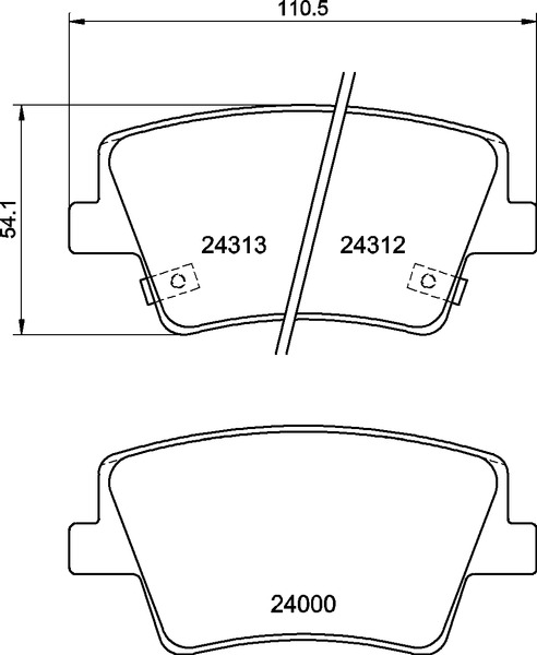 Brembo Bremsbelagsatz, Scheibenbremse P 30 117 Für Hyundai