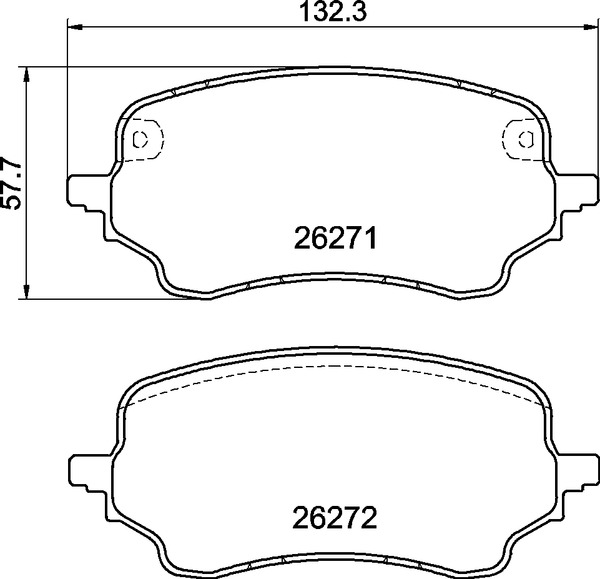 Für BREMBO P 24 236 Brake Pad Set, disc brake P 24 236 Brake pads set front (wi - Bild 6