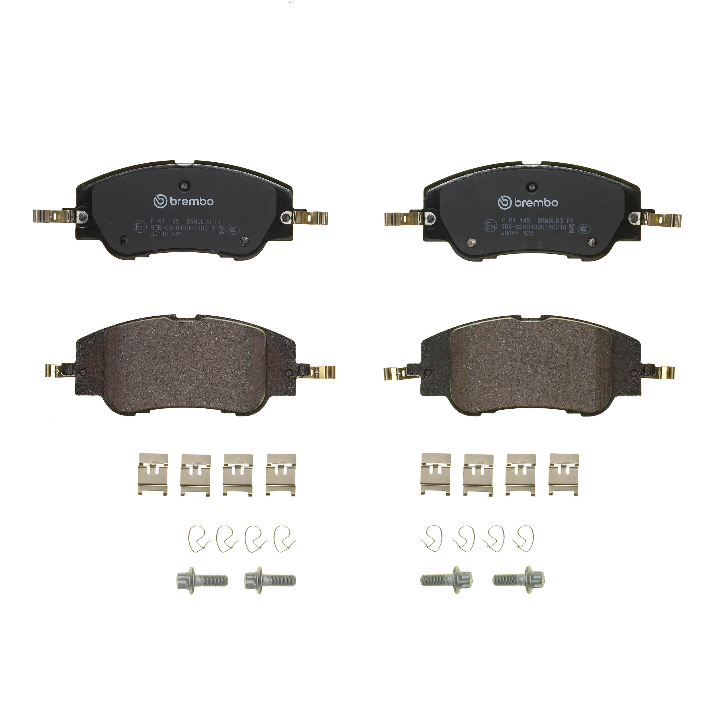 Für BREMBO P 61 145 Brake Pad Set, disc brake P 61 145 Brake pads set front (wi - Bild 7