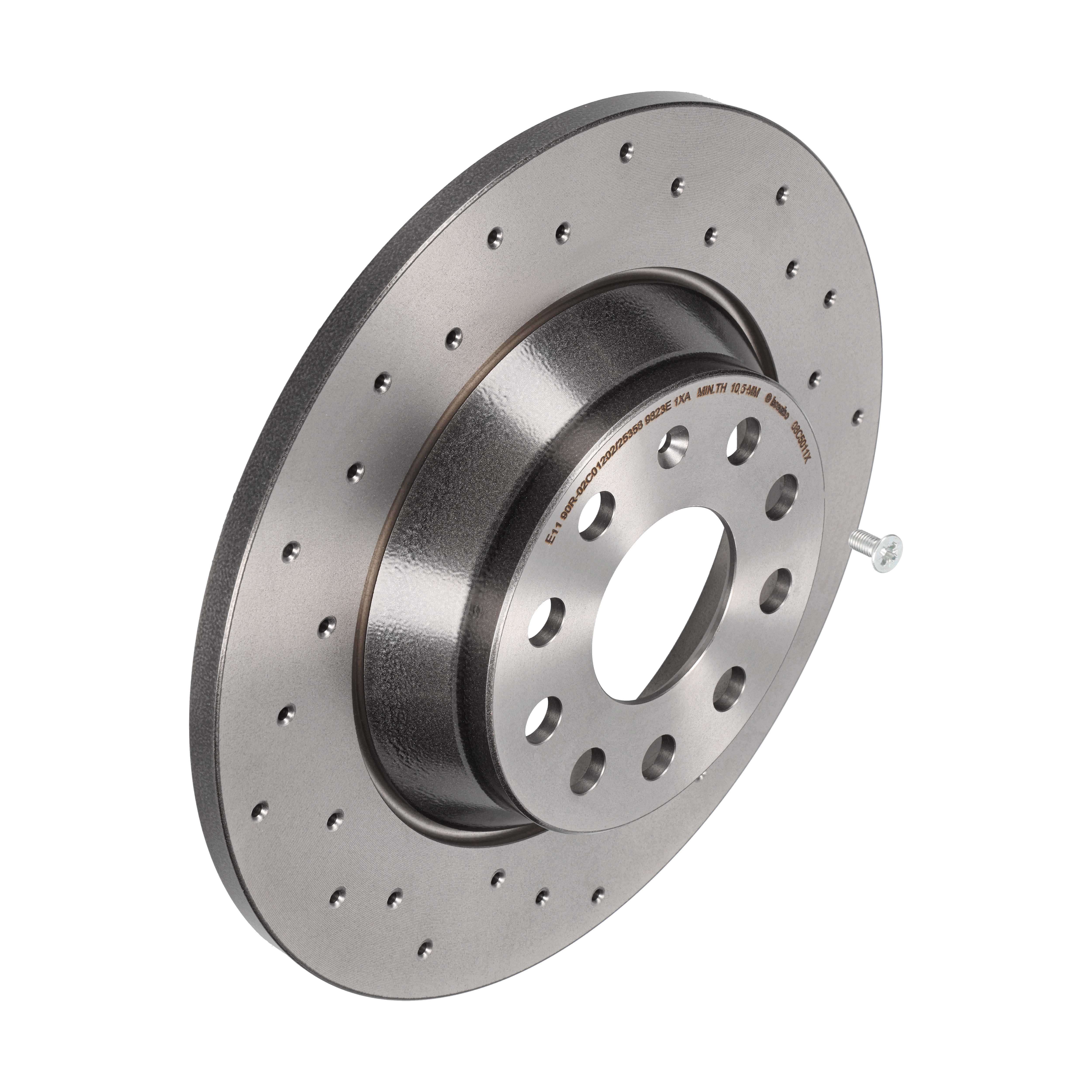 Brembo Bremsscheibe XTRA voll hinten [Hersteller-Nr. 08.C501.1X] für Audi, Skoda, VW, Seat - Bild 7