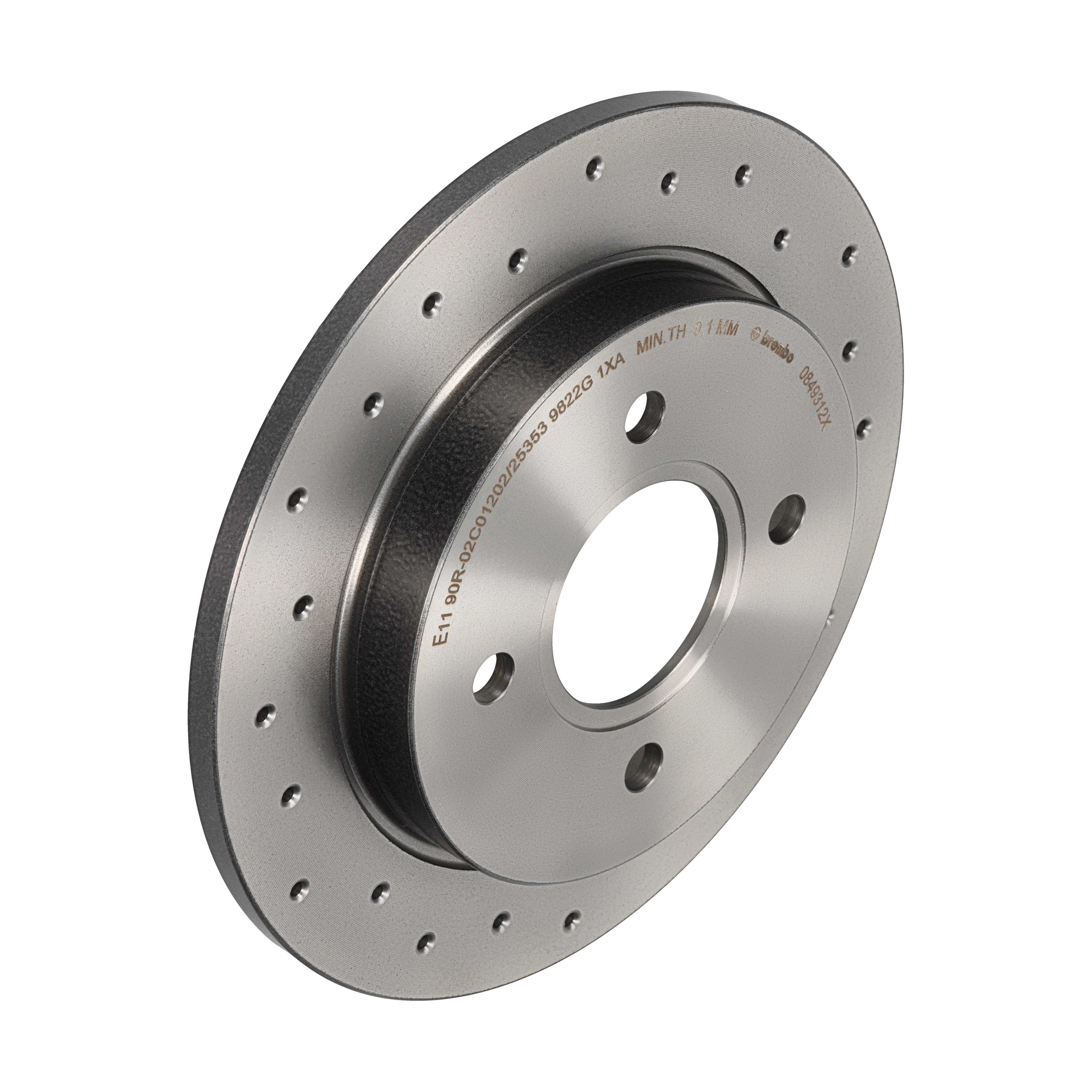 2x Bremsscheibe Brembo 08.4931.2X 2 Bremsscheiben Hinterachse Hinten - Bild 9