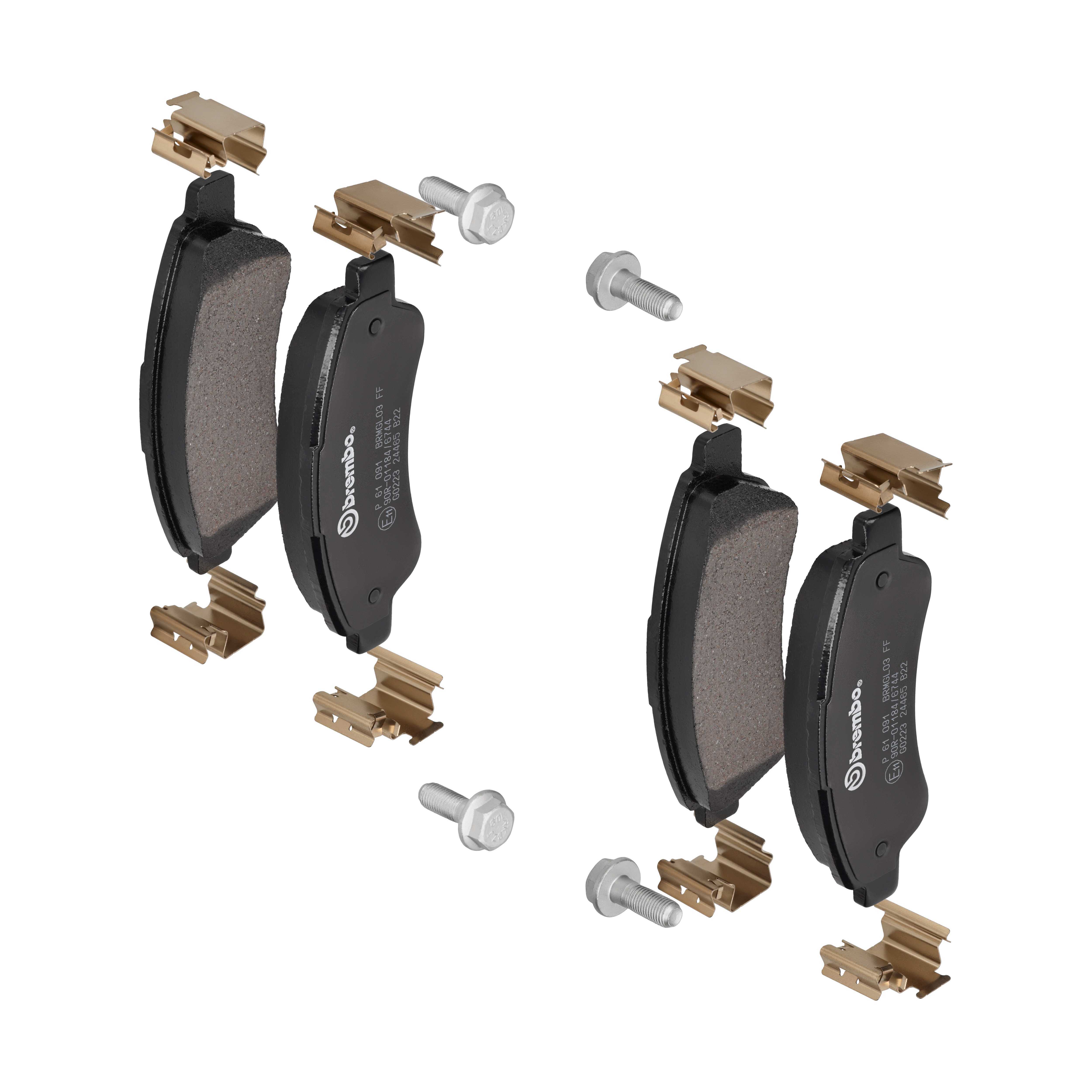 Für BREMBO P 61 091 Brake Pad Set, disc brake P 61 091 Brake pads set rear , fi - Bild 10