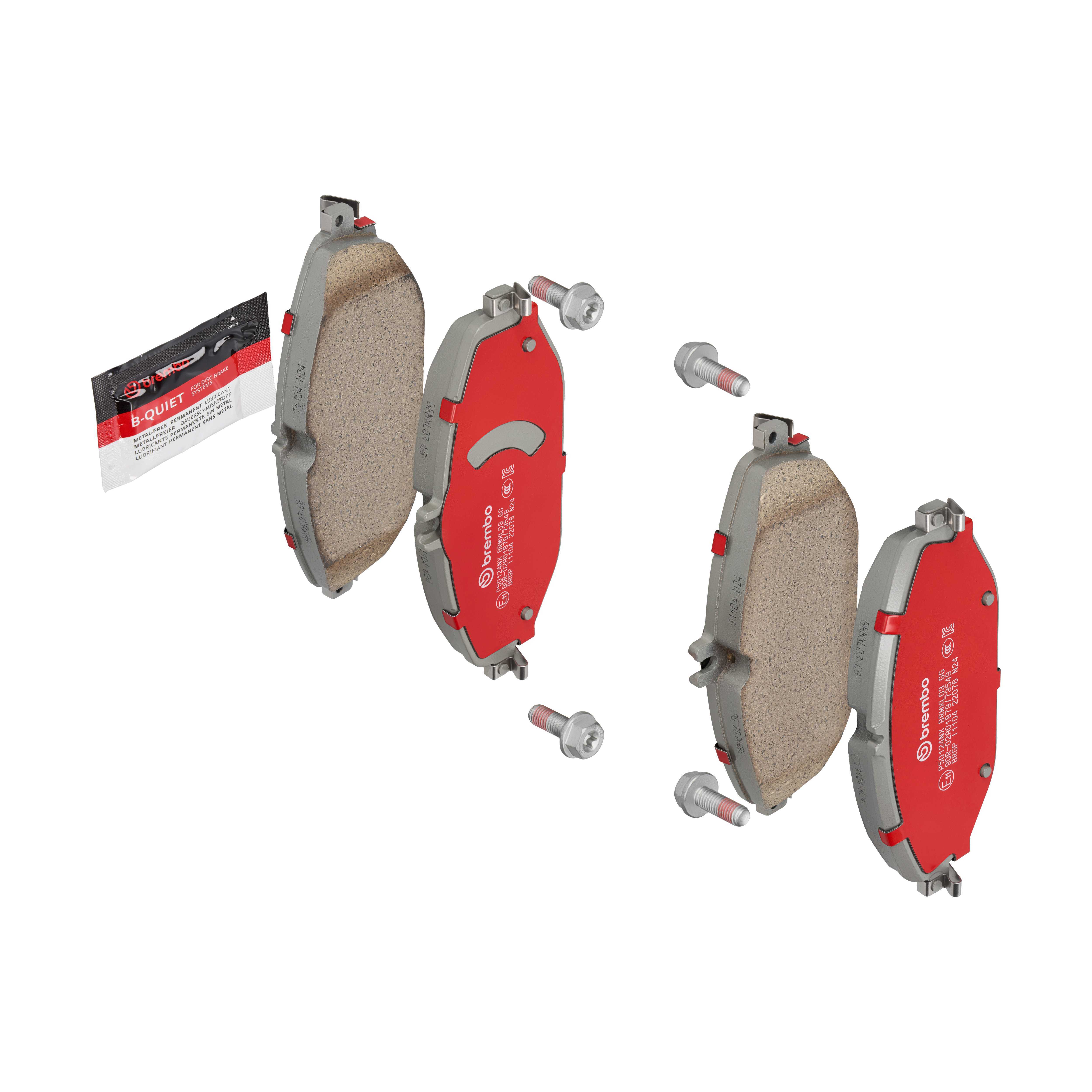 BREMBO Bremsbelagsatz, Scheibenbremse P50124NX für Mercedes (BBDC)