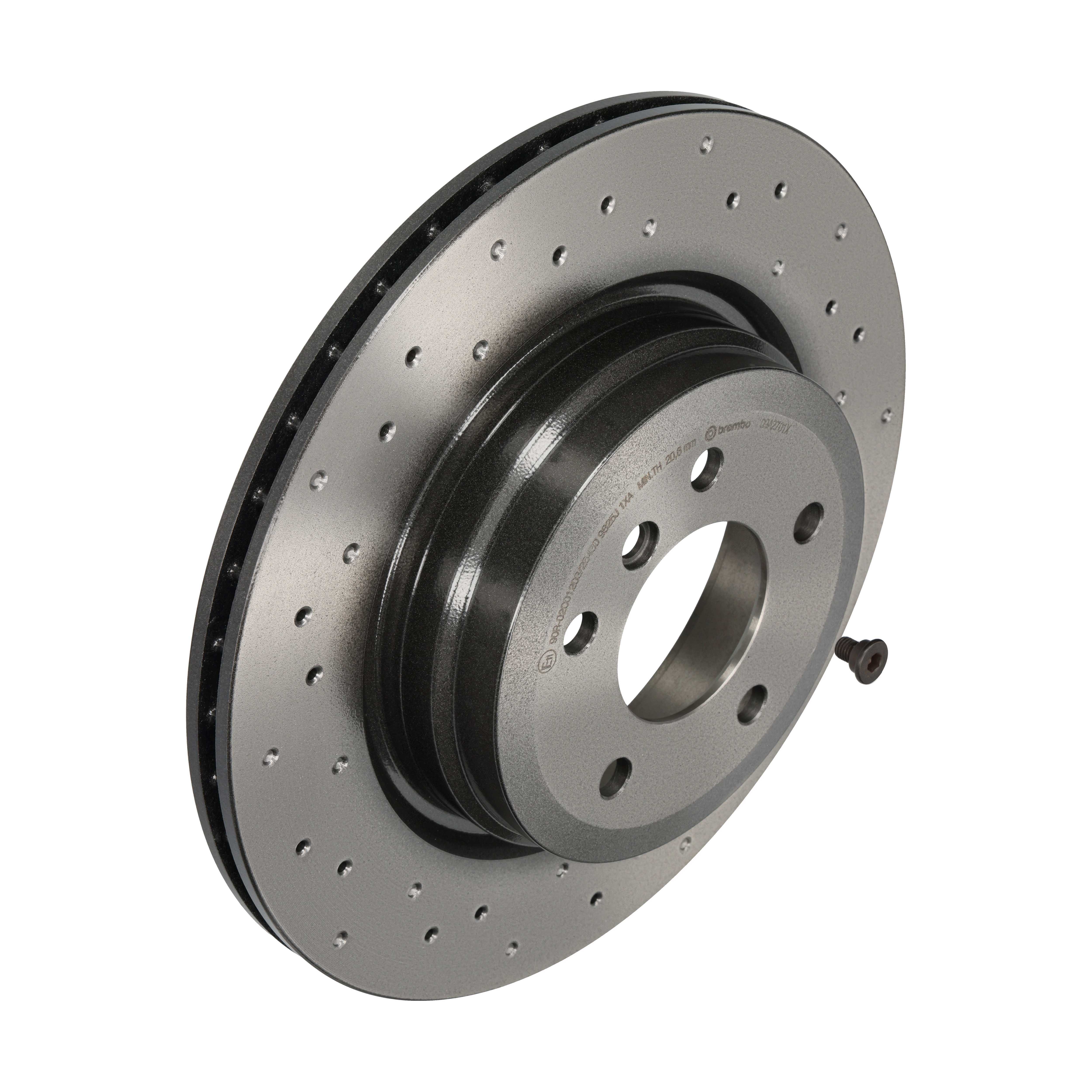 2x Bremsscheibe gelocht/innenbel. 09.A270.1X BREMBO für BMW BMW (BRILLIANCE) - Bild 7