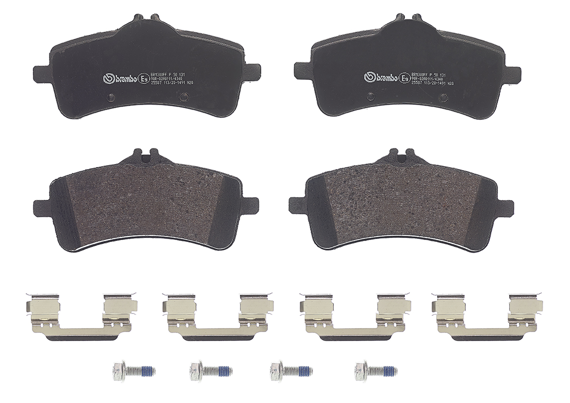 BREMBO Bremsbelagsatz, Scheibenbremse P 50 131 für Mercedes