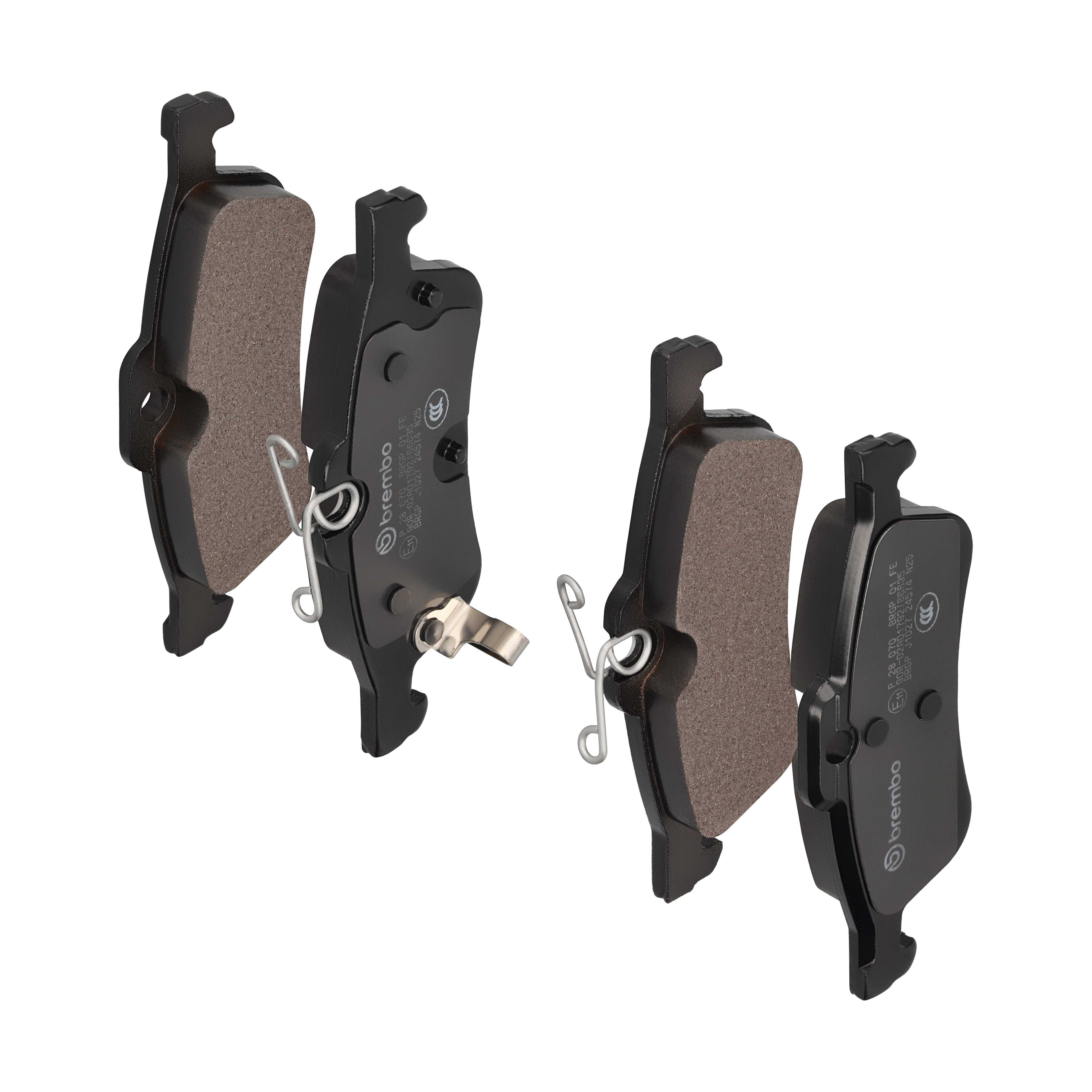 Für BREMBO P 28 070 Brake Pad Set, disc brake P 28 070 Brake pads set rear (wit - Bild 8