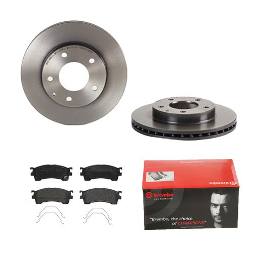 BREMBO Bremsscheiben COATED + Beläge vorne für Mazda 626 5 GF GW Premacy CP