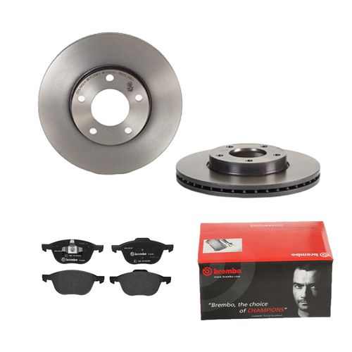 BREMBO BREMSSCHEIBEN COATED Ø278mm + BREMSBELÄGE VORNE FÜR MAZDA 3 BK BL 5 CR19