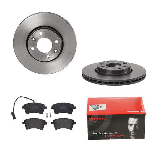 BREMBO BREMSSCHEIBEN Ø258MM + BREMSBELÄGE VORNE FÜR RENAULT KANGOO BE BOP / GRANDRENAULT LADA DACIA MERCEDES-BENZ NISSAN