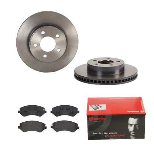 BREMBO BREMSSCHEIBEN COATED Ø288mm + BREMSBELÄGE VORNE FÜR JEEP CHEROKEE KJ