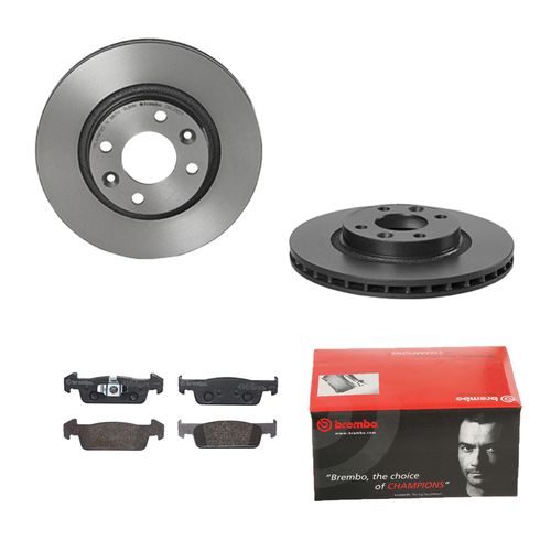 BREMBO BREMSSCHEIBEN Ø258MM + BREMSBELÄGE VORNE FÜR DACIA LOGAN II
