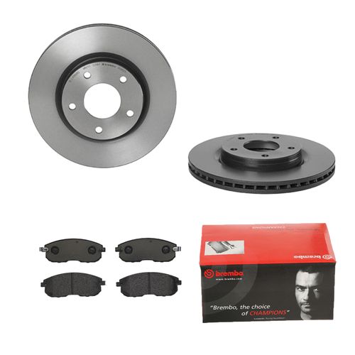 BREMBO BREMSSCHEIBEN Ø280mm + BREMSBELÄGE VORNE FÜR NISSAN JUKE F15 PULSAR C13