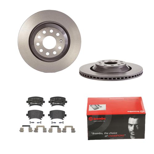 BREMBO BREMSSCHEIBEN Ø310MM + BREMSBELÄGE HINTEN FÜR VW GOLF VI SKODA SUPERB II