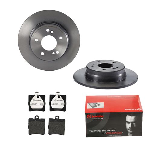 BREMBO BREMSSCHEIBEN COATED Ø278mm + BREMSBELÄGE HINTEN FÜR MERCEDES SLK R170