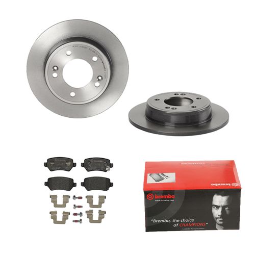 BREMBO BREMSSCHEIBEN COATED Ø262mm + BREMSBELÄGE HINTEN FÜR KIA CEE'D JD