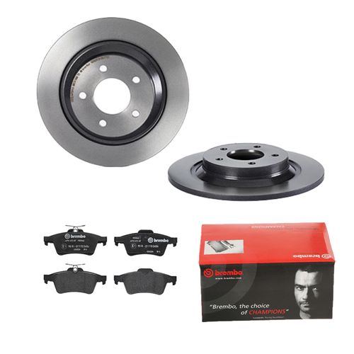 BREMBO BREMSSCHEIBEN COATED Ø302mm + BREMSBELÄGE HINTEN FÜR MAZDA 5 CR19 CW