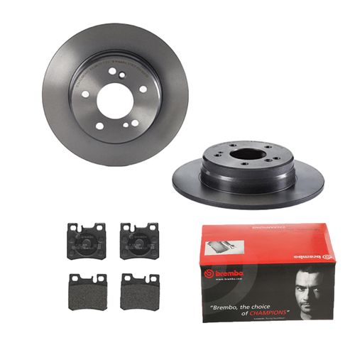 BREMBO BREMSSCHEIBEN COATED Ø278mm + BREMSBELÄGE HINTEN FÜR MERCEDES SLK R170